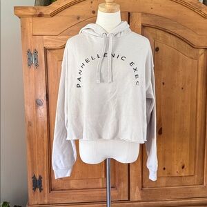 Tan cropped hoodie